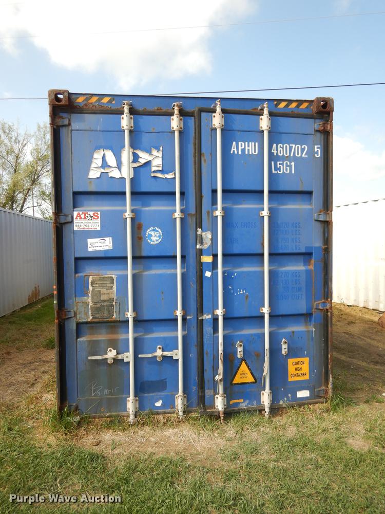 2004 APL Conex storage container in Pleasanton, KS Item DD0768 sold