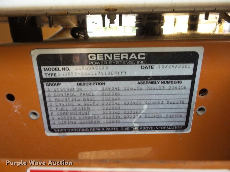 image for item DD1512 Generac 2000 Series generator