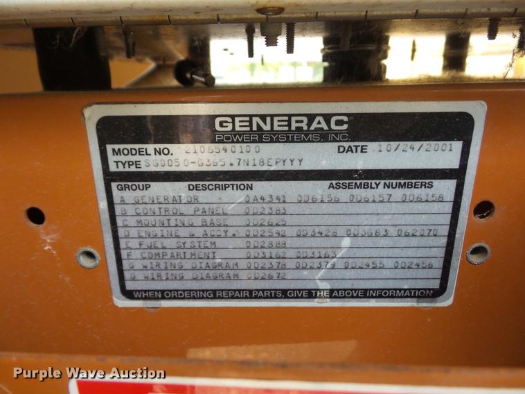 image for item DD1512 Generac 2000 Series generator