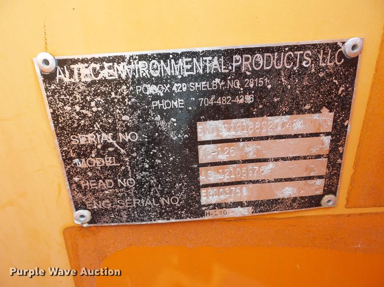 image for item DD2173 2008 Altec WC-126 wood chipper