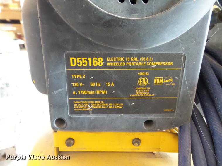 image for item DD2201 DeWalt air compressor