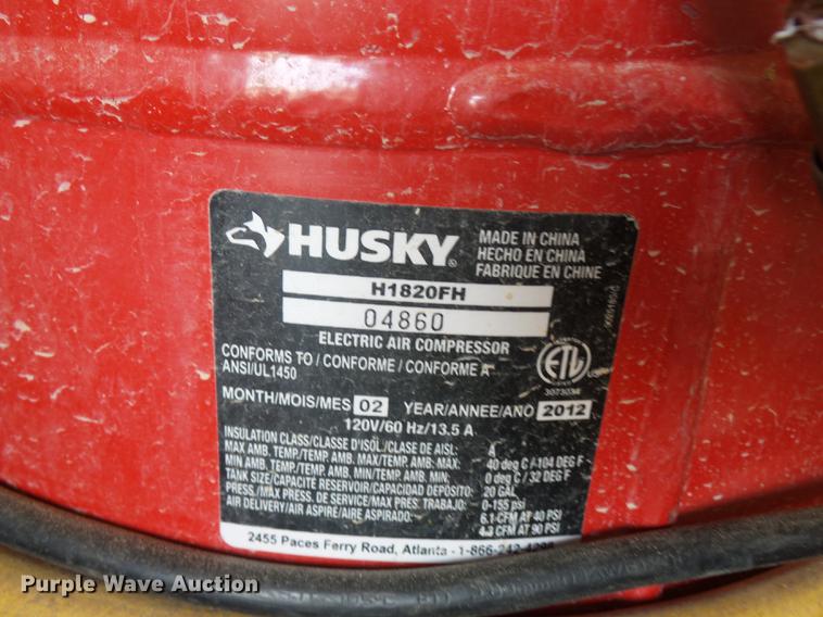 image for item DD2203 Husky air compressor