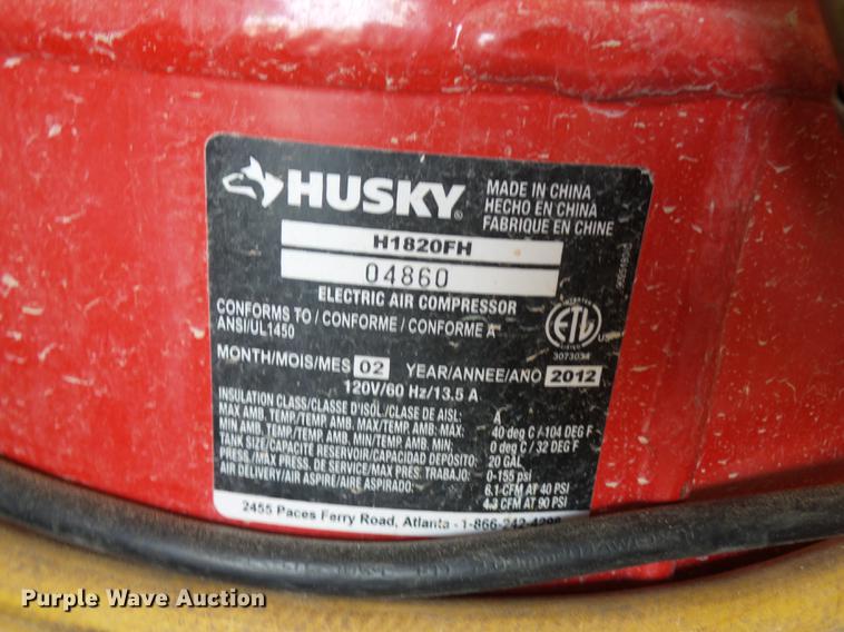 image for item DD2203 Husky air compressor