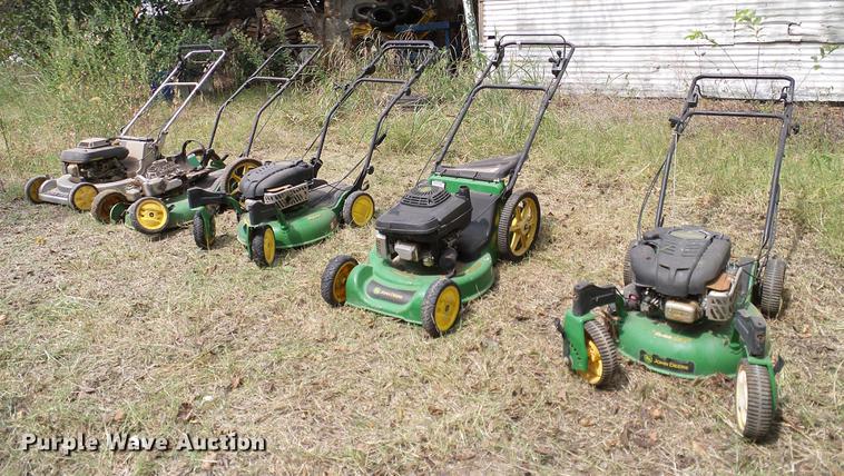 image for item DG9998 (5) John Deere push mowers