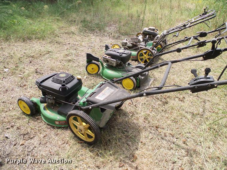 image for item DG9998 (5) John Deere push mowers