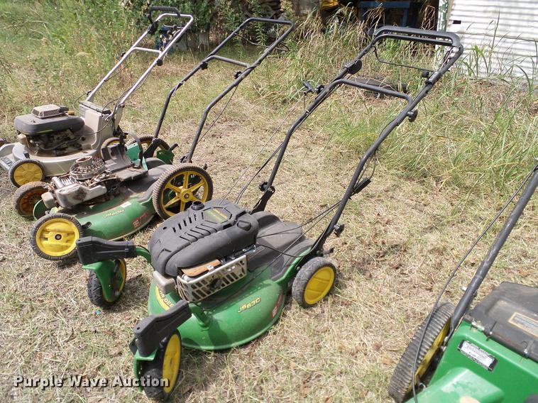 image for item DG9998 (5) John Deere push mowers
