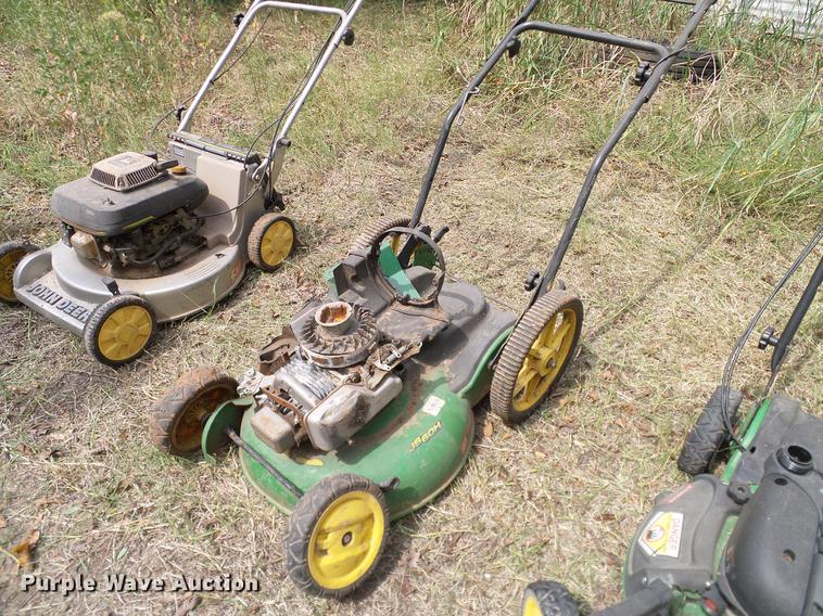 image for item DG9998 (5) John Deere push mowers