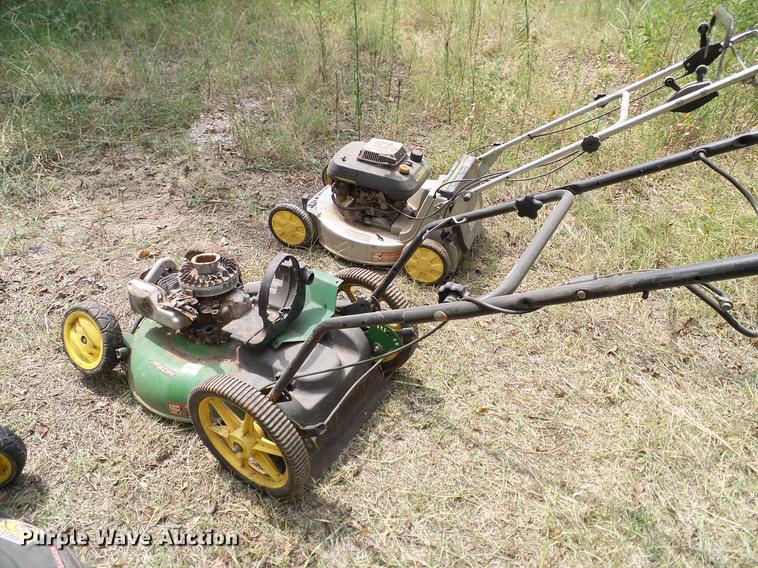 image for item DG9998 (5) John Deere push mowers