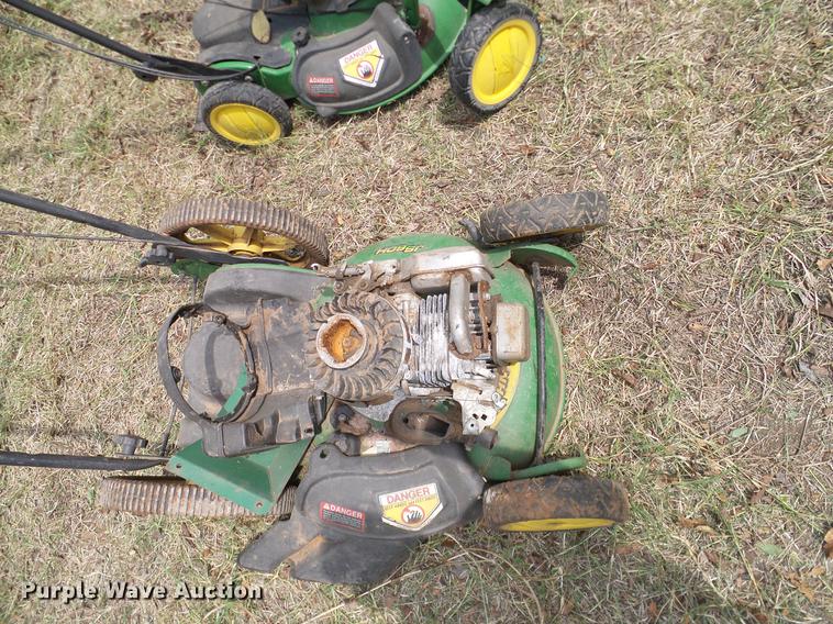 image for item DG9998 (5) John Deere push mowers