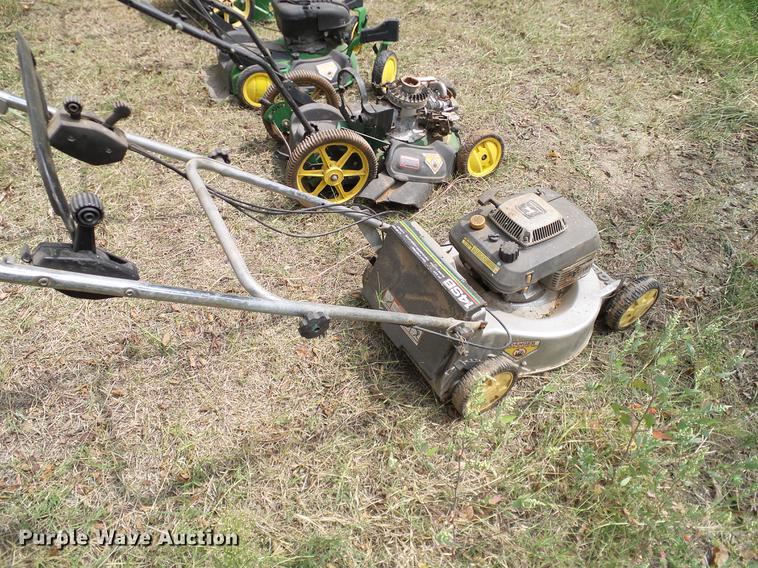 image for item DG9998 (5) John Deere push mowers