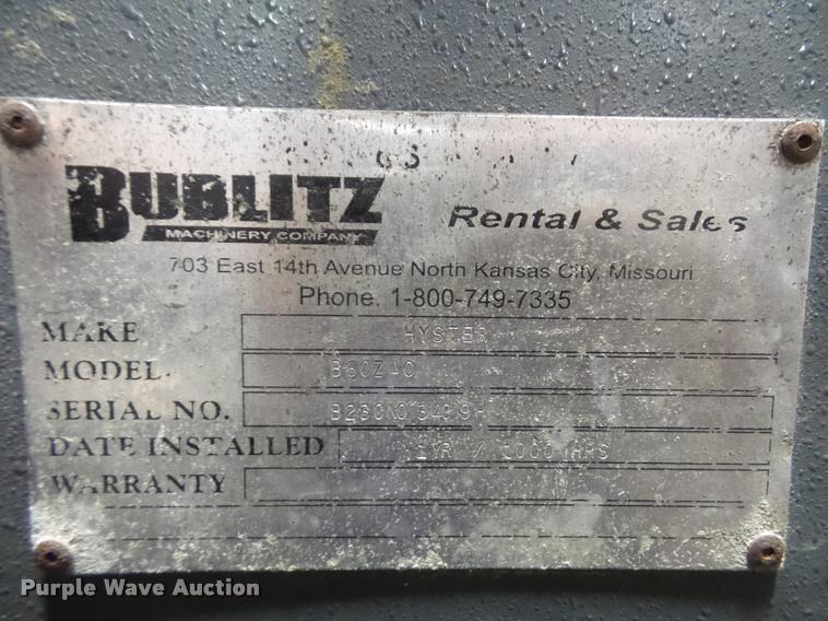 image for item DP9200 Hyster pallet jack