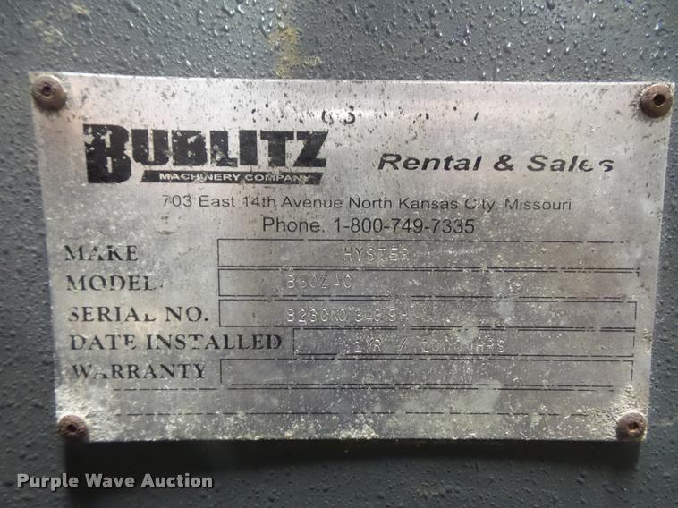 image for item DP9200 Hyster pallet jack