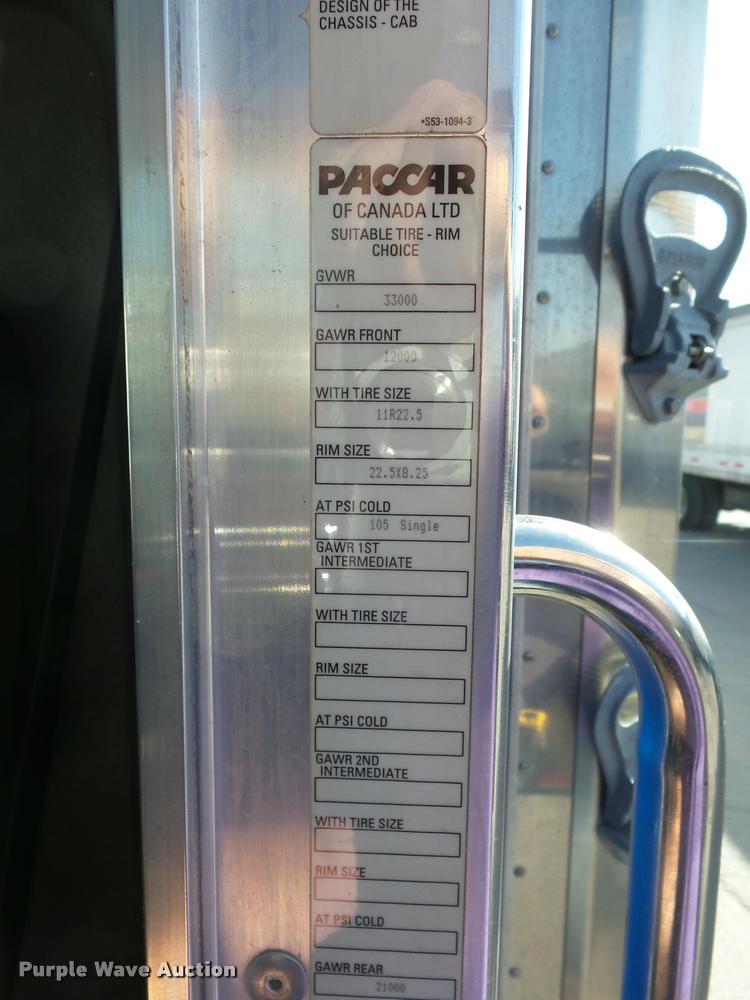 image for item DP9202 2009 Kenworth T3 refrigerated box truck