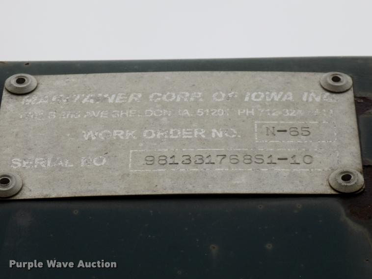 image for item DP9953 Maintainer utility bed with crane