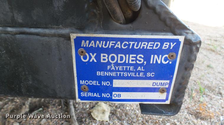 image for item EB9169 Ox Bodies steel dump bed