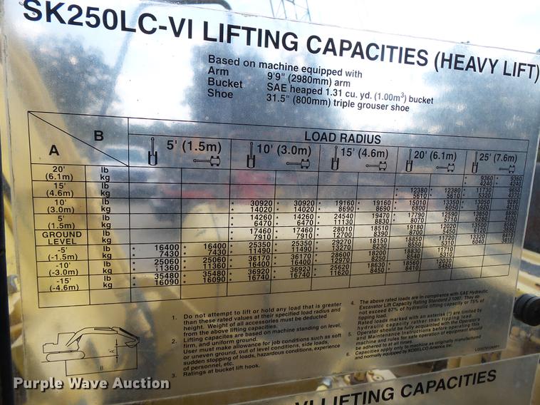image for item DA2372 2000 Kobelco SK250LC excavator