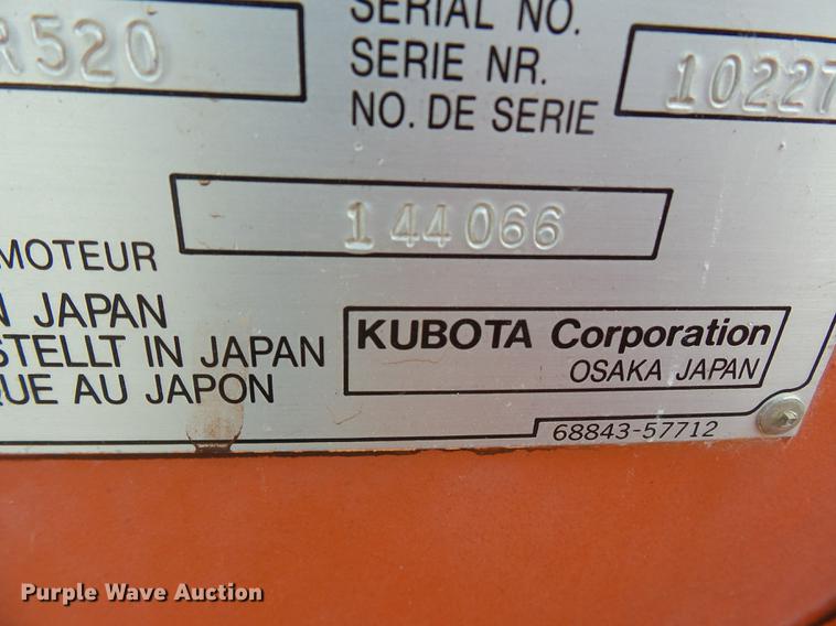 image for item DA2374 Kubota R520 wheel loader