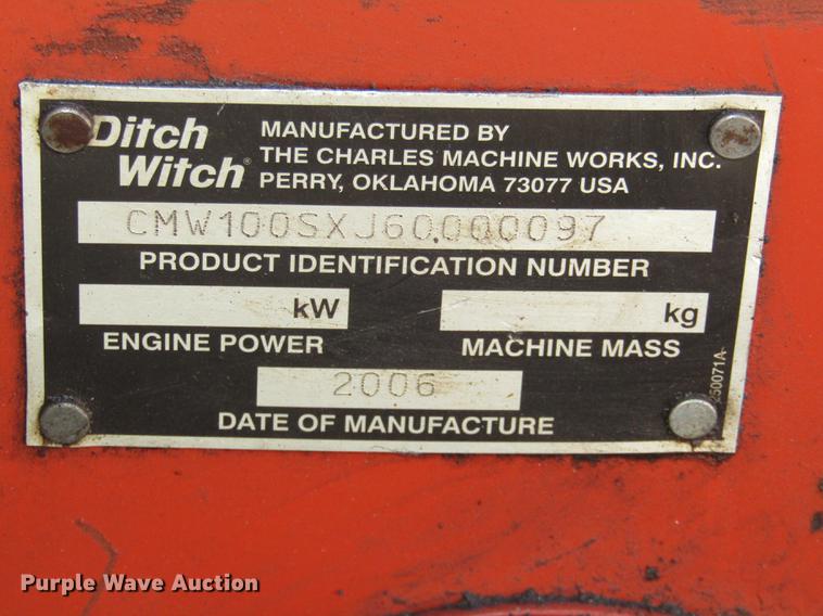 image for item DA3163 (2) 2006 Ditch Witch 100SX cable plows