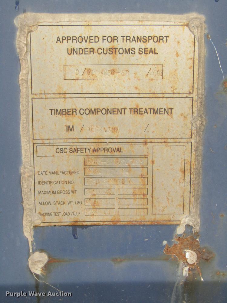 image for item DA3168 2004 Textainer container