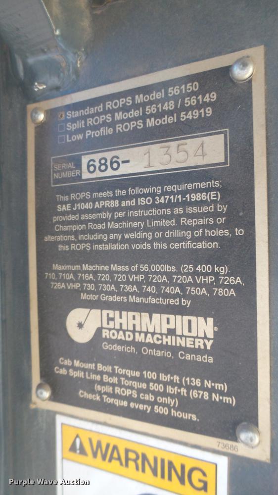 image for item DC1757 1997 Champion 710A Series V motor grader