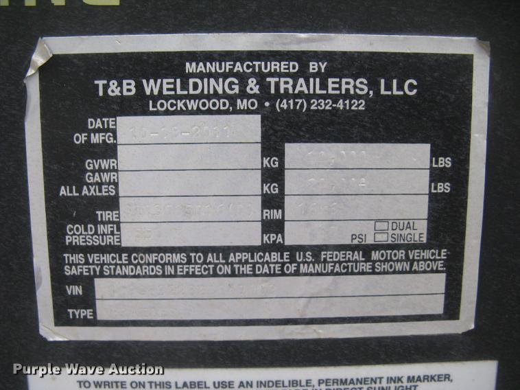 image for item DC2493 2012 Ez-Haul hydra-tail equipment trailer