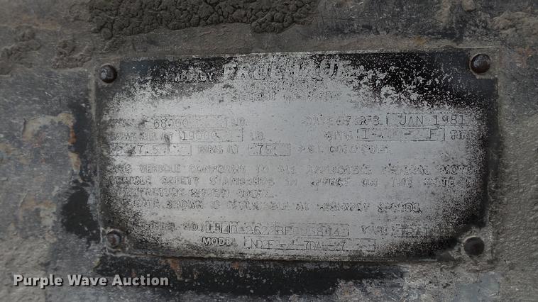 image for item DC2604 1981 Fruehauf end dump trailer