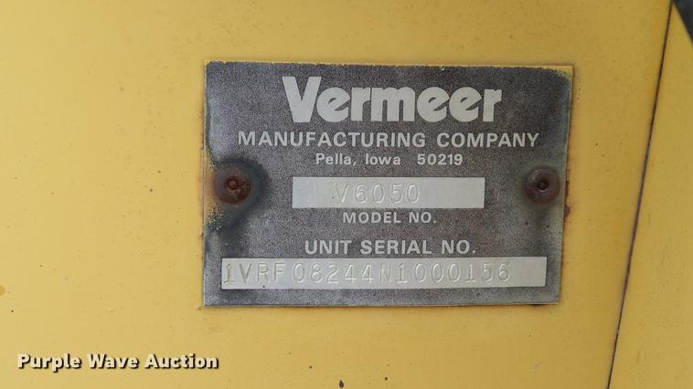 image for item DC2606 1992 Vermeer V6050 trencher