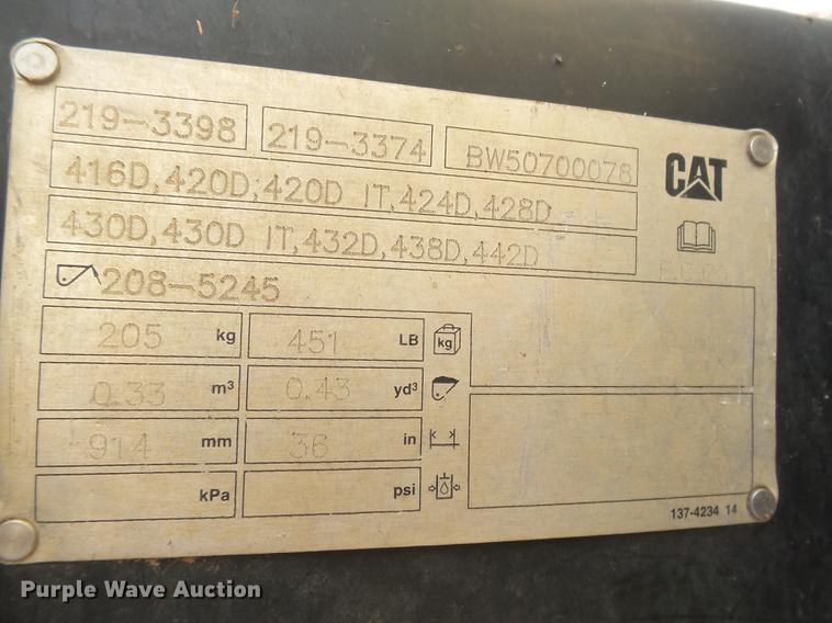 image for item DC3857 Caterpillar bucket