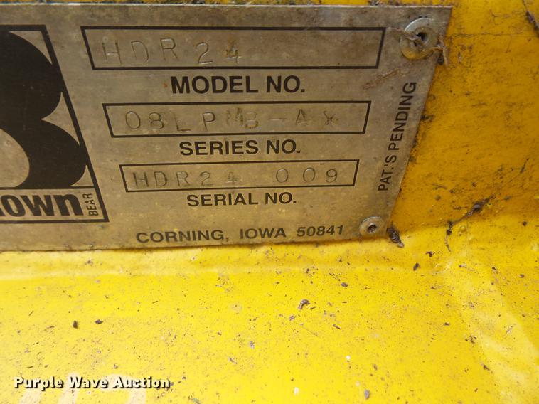 image for item DC5318 Brown HDR24 skid steer auger backfiller