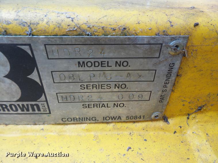 image for item DC5318 Brown HDR24 skid steer auger backfiller