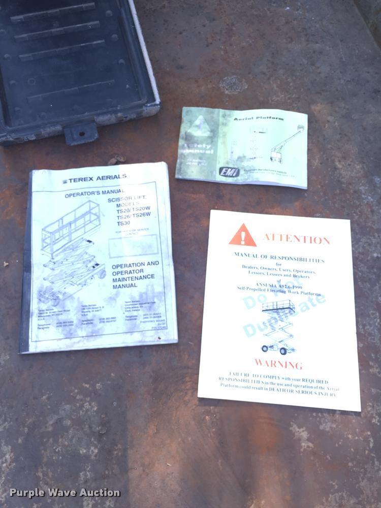 image for item DC6424 Terex TS30 scissor lift