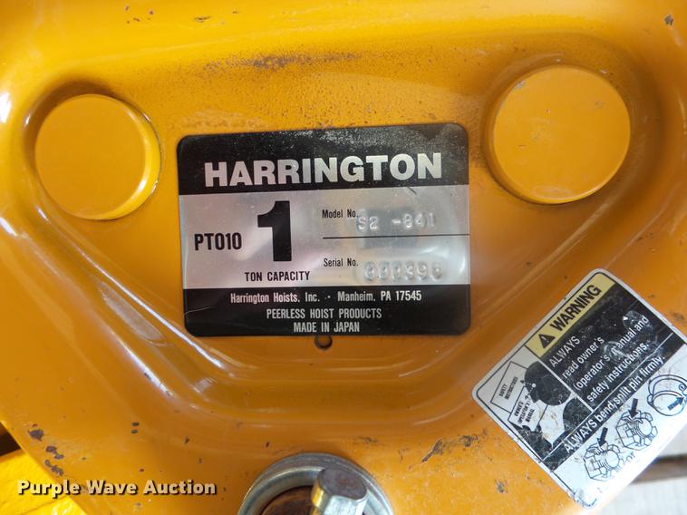 image for item DD2093 Herrington trolley hoist