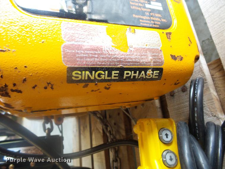 image for item DD2093 Herrington trolley hoist