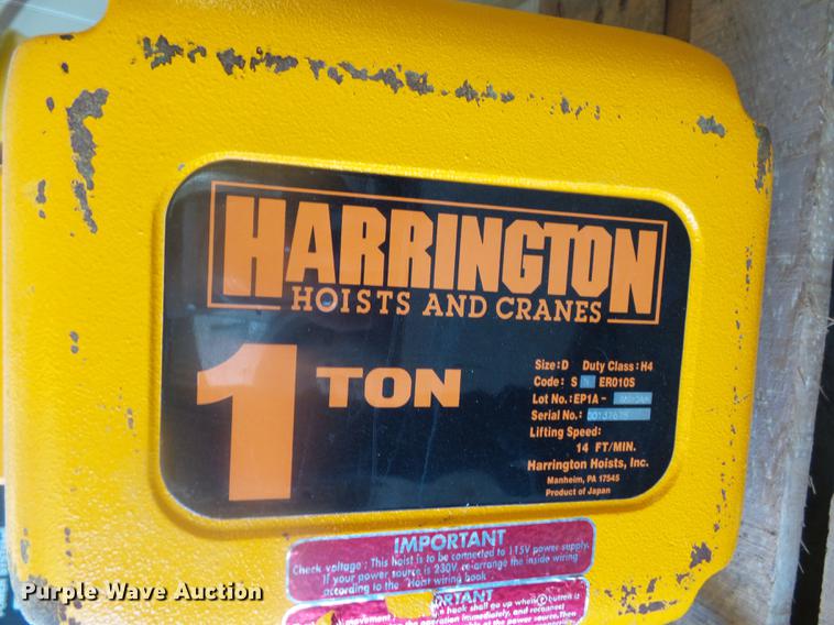 image for item DD2094 Herrington trolley hoist