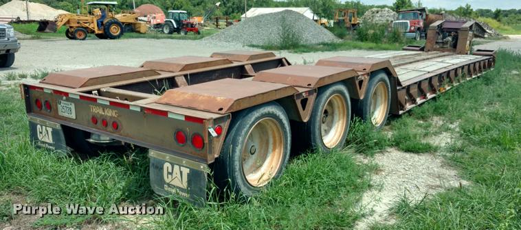 image for item DI9811 1995 Trail King drop deck equipment trailer