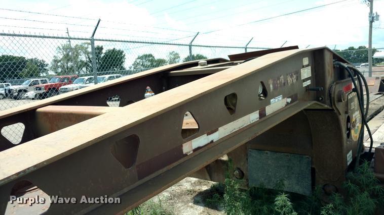 image for item DI9811 1995 Trail King drop deck equipment trailer