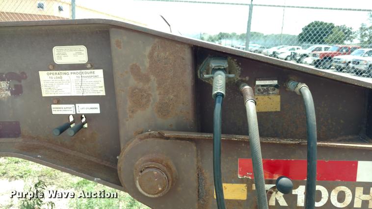 image for item DI9811 1995 Trail King drop deck equipment trailer