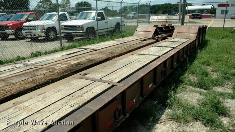 image for item DI9811 1995 Trail King drop deck equipment trailer