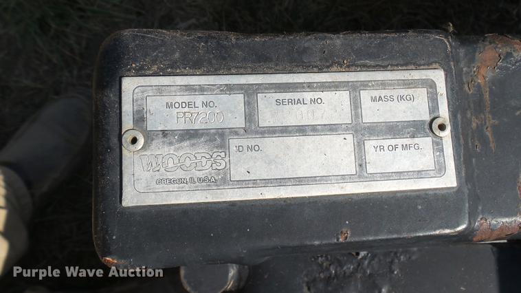 image for item EB9078 Woods PR7200 skid steer rake