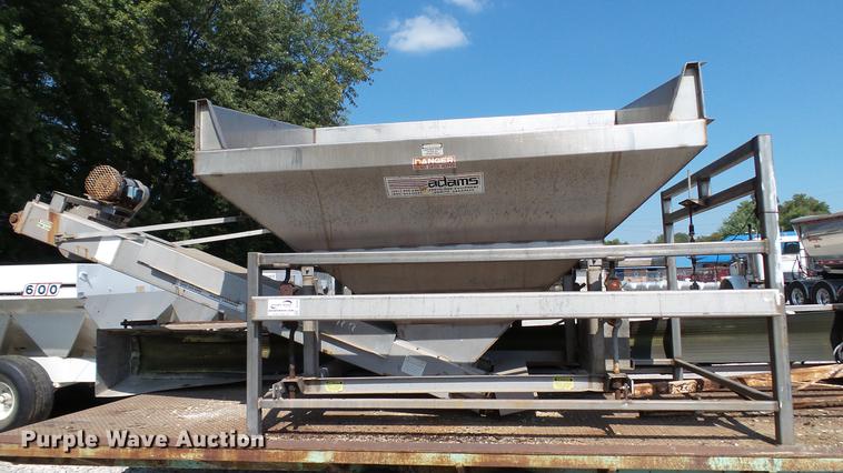 image for item DC2581 2000 Adams 8T stainless steel weigh hopper