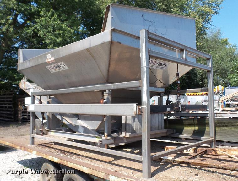 image for item DC2581 2000 Adams 8T stainless steel weigh hopper
