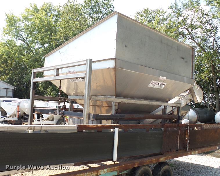 image for item DC2581 2000 Adams 8T stainless steel weigh hopper