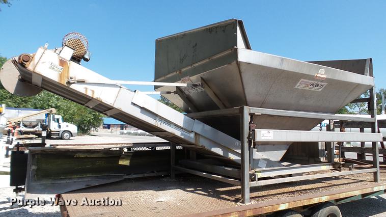 image for item DC2581 2000 Adams 8T stainless steel weigh hopper