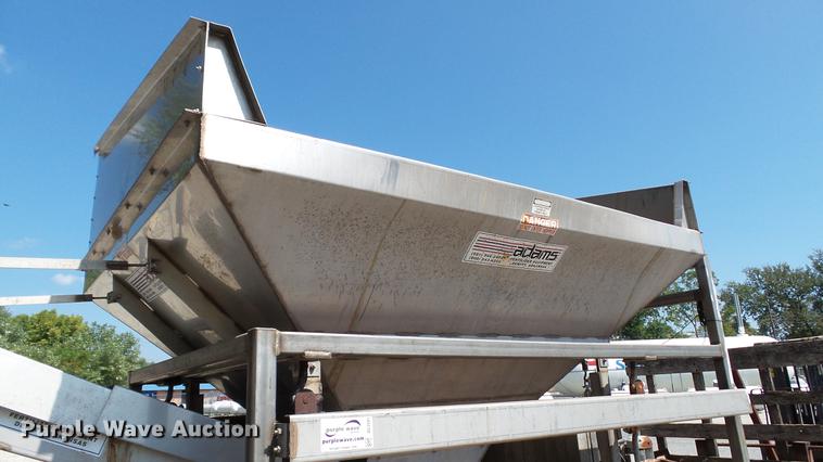 image for item DC2581 2000 Adams 8T stainless steel weigh hopper