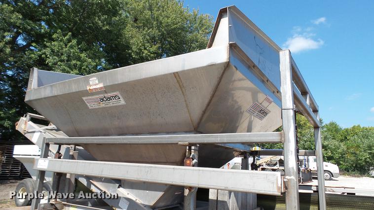 image for item DC2581 2000 Adams 8T stainless steel weigh hopper