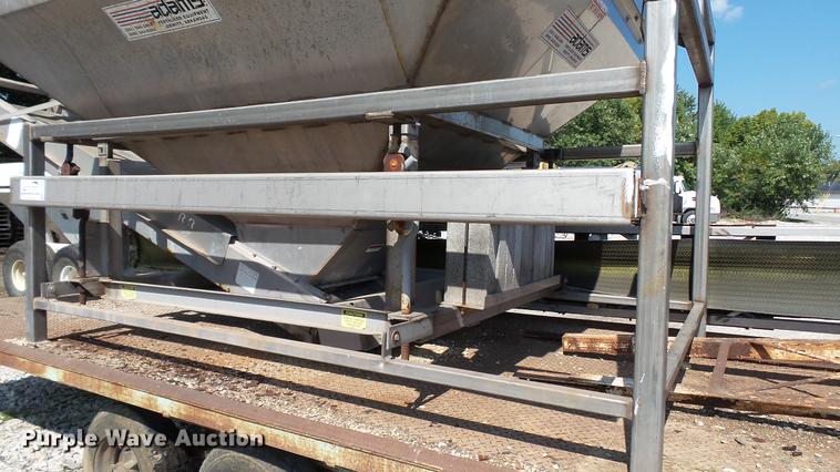 image for item DC2581 2000 Adams 8T stainless steel weigh hopper