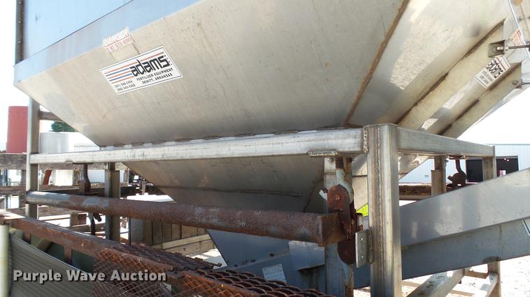 image for item DC2581 2000 Adams 8T stainless steel weigh hopper