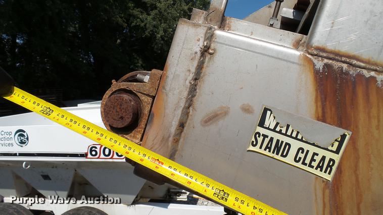 image for item DC2581 2000 Adams 8T stainless steel weigh hopper