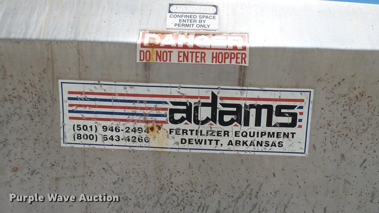 image for item DC2581 2000 Adams 8T stainless steel weigh hopper