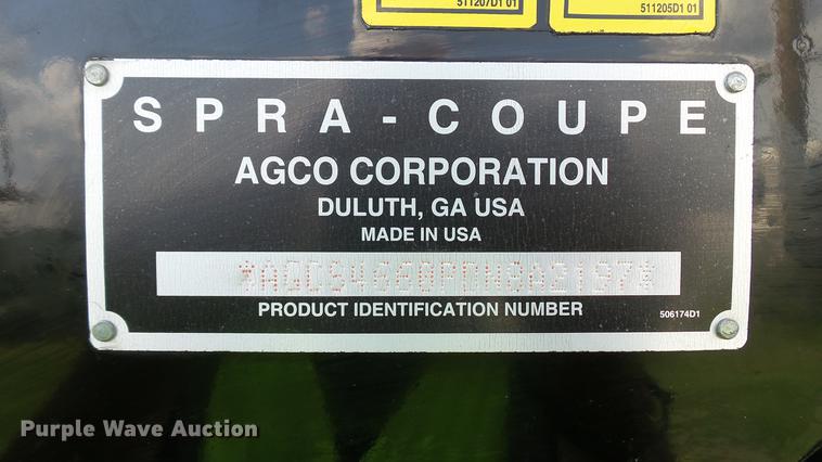image for item DC2587 2013 SpraCoupe 4660 self-propelled sprayer